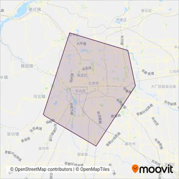 北京地铁 (Subway) coverage area map