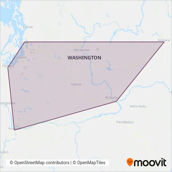 FlixBus-us coverage area map
