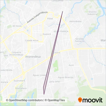 Voyage Transportes coverage area map