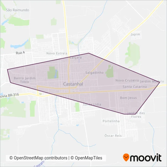 Mayara Transportes coverage area map