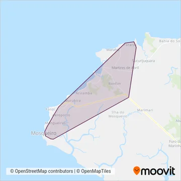 TransMosqueiro coverage area map