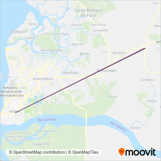 Mapa da área de cobertura da Coopersati