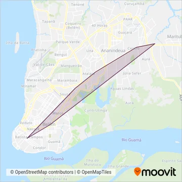 BRT Metropolitano coverage area map