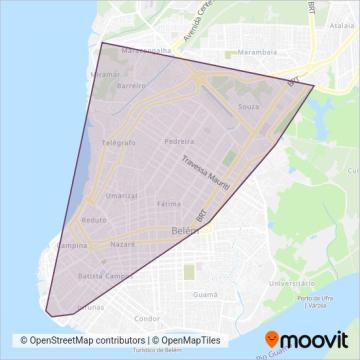 Transurb coverage area map