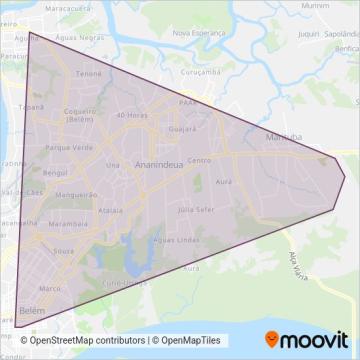 Autoviária Paraense coverage area map