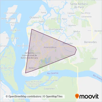 Autoviária Paraense coverage area map