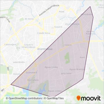 Unicootrans coverage area map
