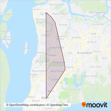 BRT coverage area map