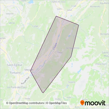 Gresi coverage area map