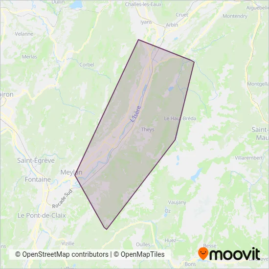 Gresi coverage area map
