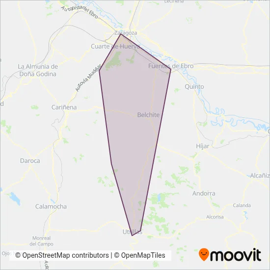 LA VELOZ S.A. coverage area map