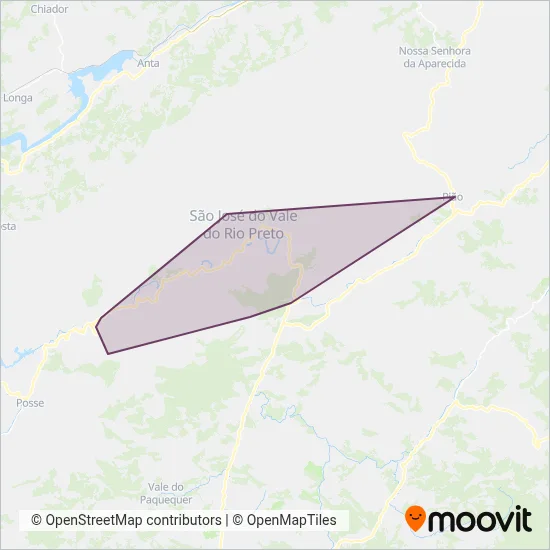 Viação Progresso e Turismo (São José) coverage area map