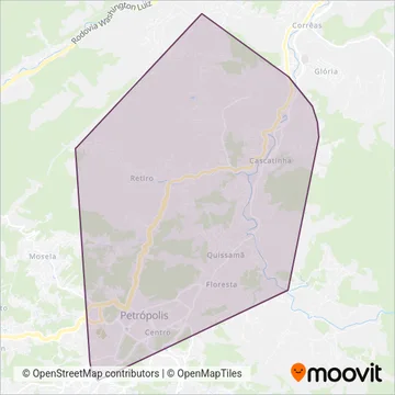 Cidade das Hortênsias coverage area map