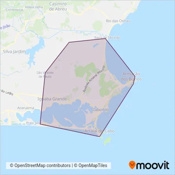Salineira coverage area map
