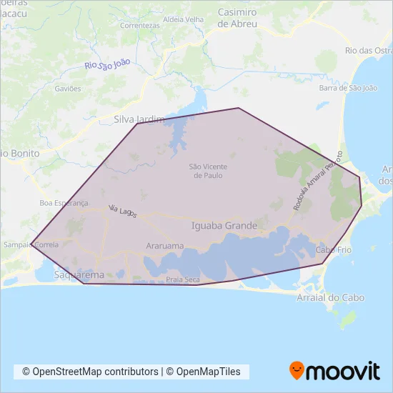Montes Brancos coverage area map