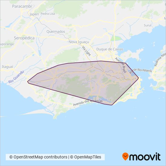 Transportes Barra coverage area map