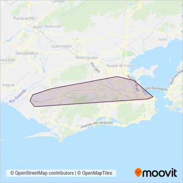 Transportes Campo Grande coverage area map