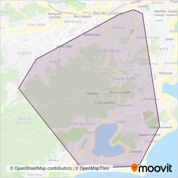 Auto Viação Alpha coverage area map