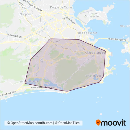 Transportes Futuro coverage area map