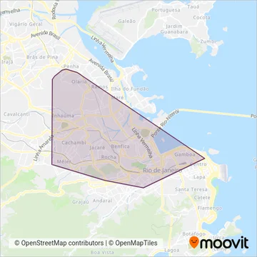 Nossa Senhora de Lourdes coverage area map