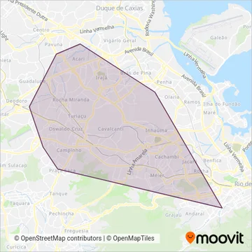 Auto Viação Três Amigos coverage area map