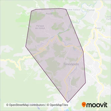 Viação 1º de Março coverage area map