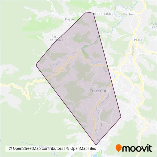 Viação 1º de Março coverage area map
