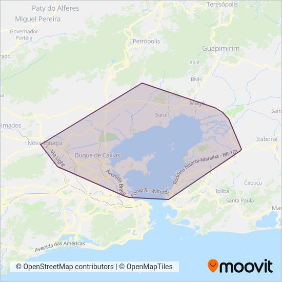 EXPRESSO RIO DE JANEIRO coverage area map