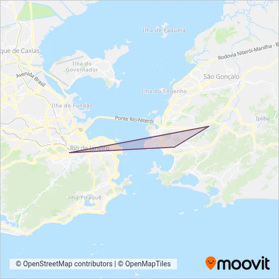 Mapa da área de cobertura da AUTO LOTAÇÃO INGÁ