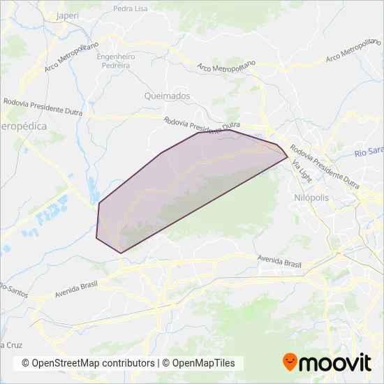 EXPRESSO NOSSA SENHORA DA GLÓRIA coverage area map