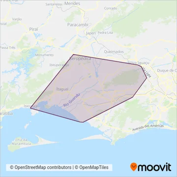 Ponte Coberta coverage area map
