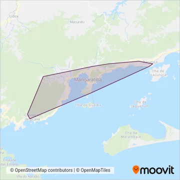 Cootam - Cooperativa de Transp. Alternativo de Mangaratiba coverage area map