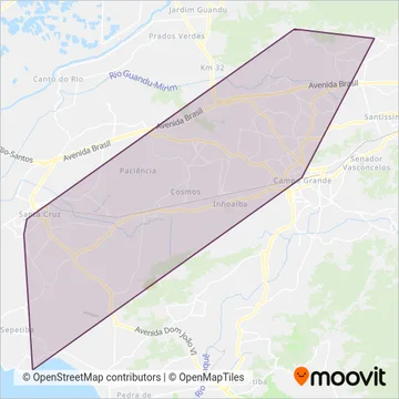 Expresso Recreio (Municipal) coverage area map