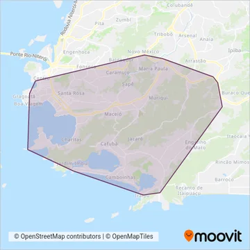 Consórcio Transoceânico coverage area map