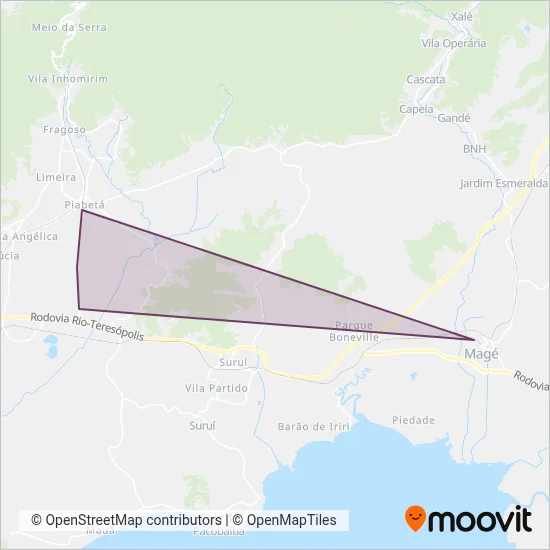 Amarelinho - Tarifa Zero coverage area map