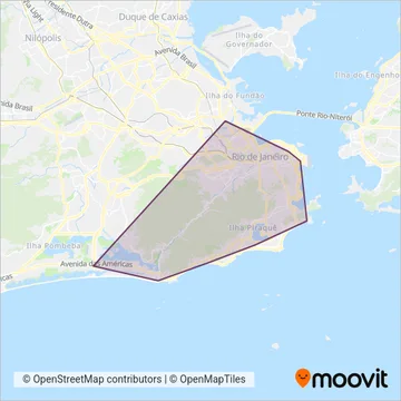 Real Auto Ônibus coverage area map