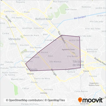 Santa Terezinha coverage area map