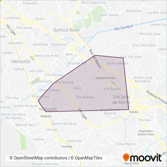 Santa Terezinha coverage area map