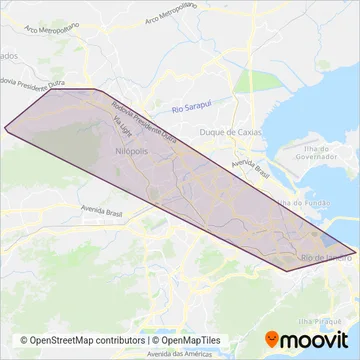 Evanil coverage area map