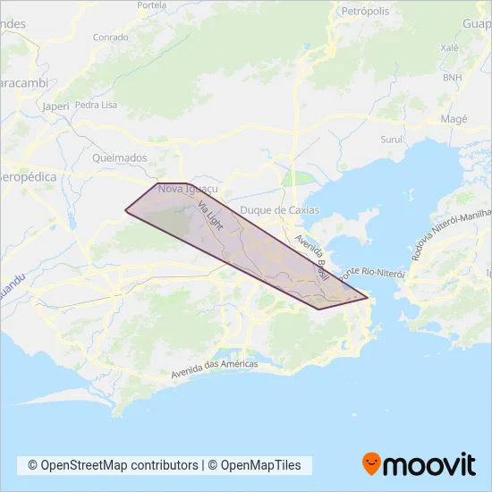 Evanil coverage area map