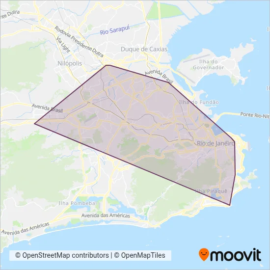 Internorte coverage area map