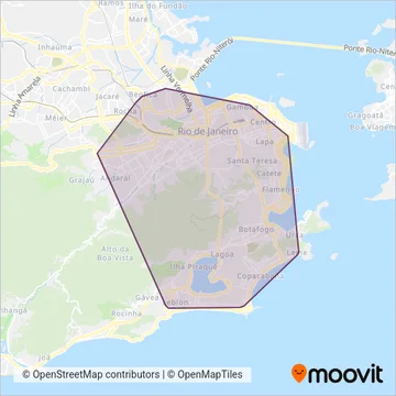 Intersul coverage area map