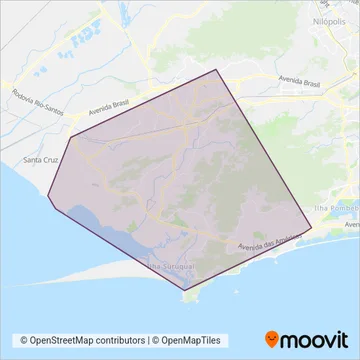 Consórcio SANTA CRUZ coverage area map