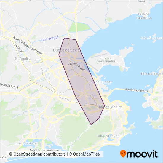 Transportes Fabio coverage area map