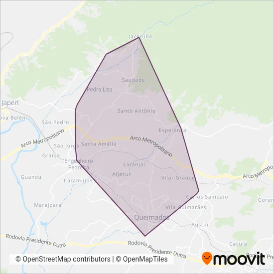 Fazeni Transportes e Turismo coverage area map