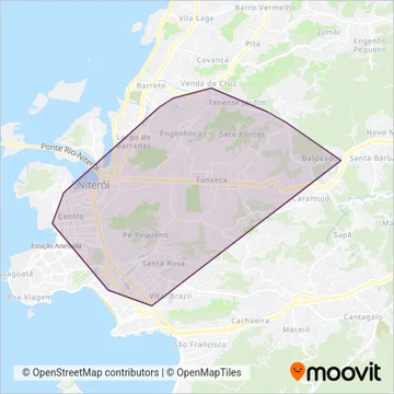Consórcio TRANSNIT coverage area map