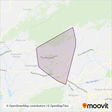 Consórcio RESERVA DE TINGUÁ coverage area map