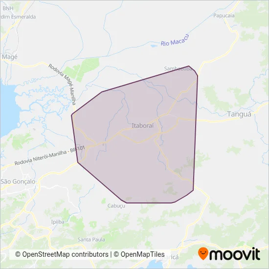 Maravilha coverage area map