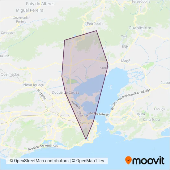 TREL coverage area map