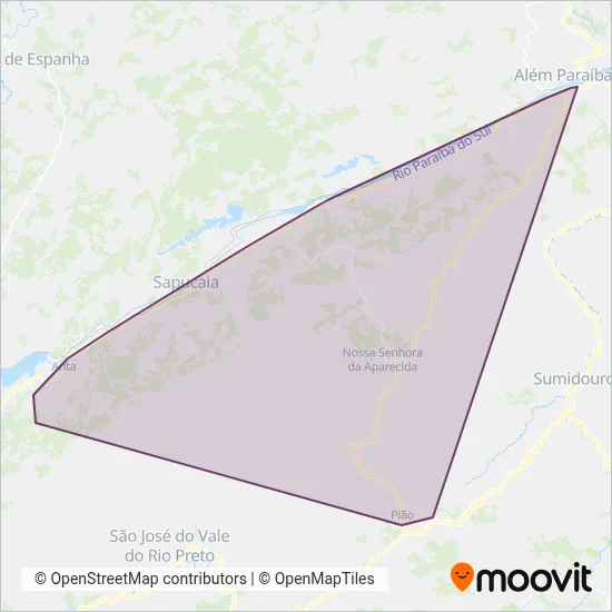 Viação Progresso e Turismo (Sapucaia) coverage area map